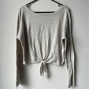 Abercrombie tie front sweater